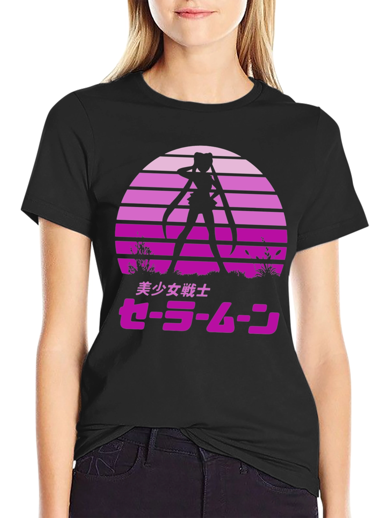 Sailor Moon Sunset Graphic Tee - Anime Shirt