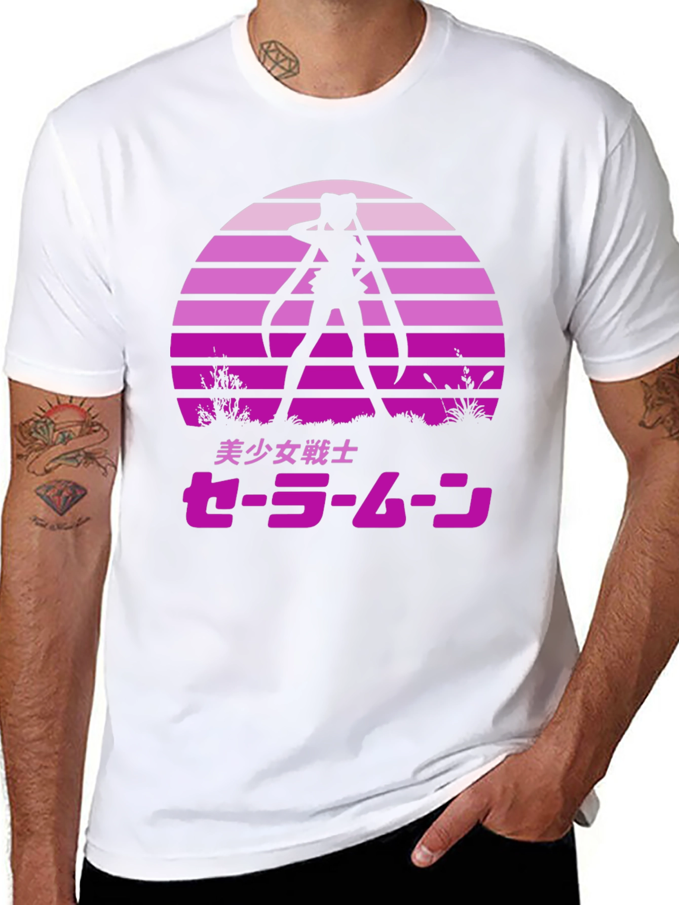 Sailor Moon Sunset Graphic Tee - Anime Shirt