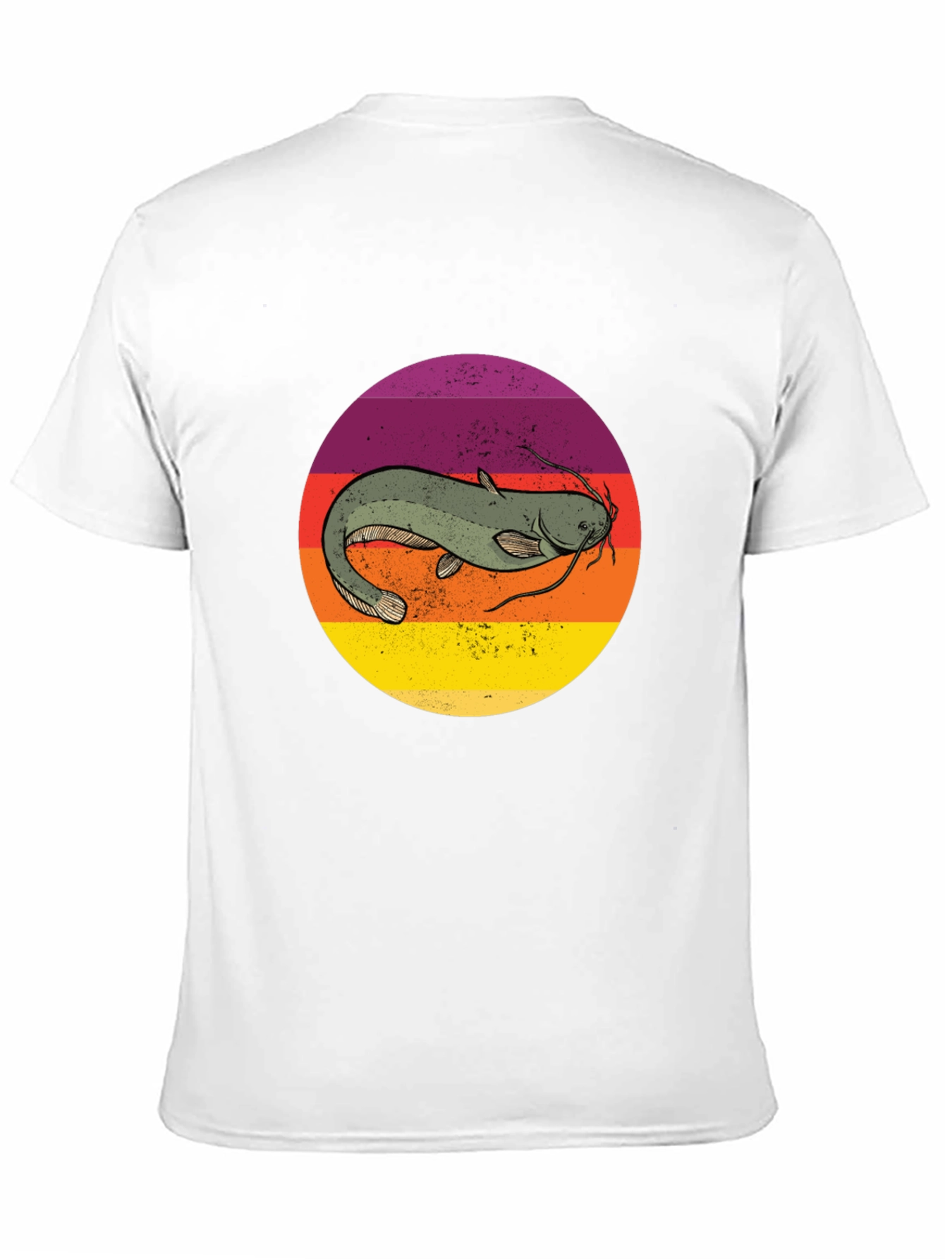 Retro Catfish Graphic Tee - Black