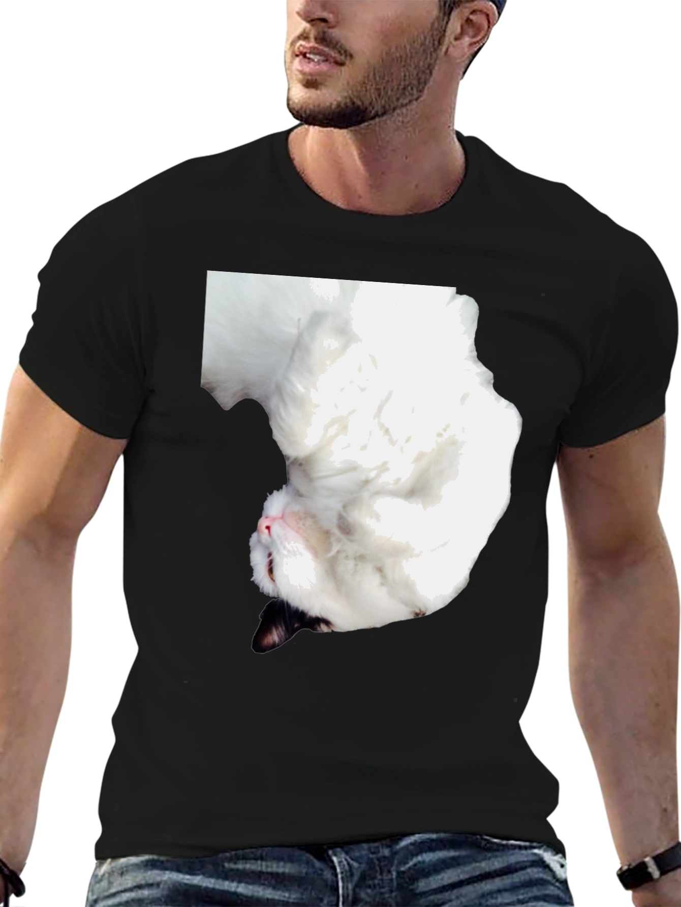 Upside Down Cat T-Shirt