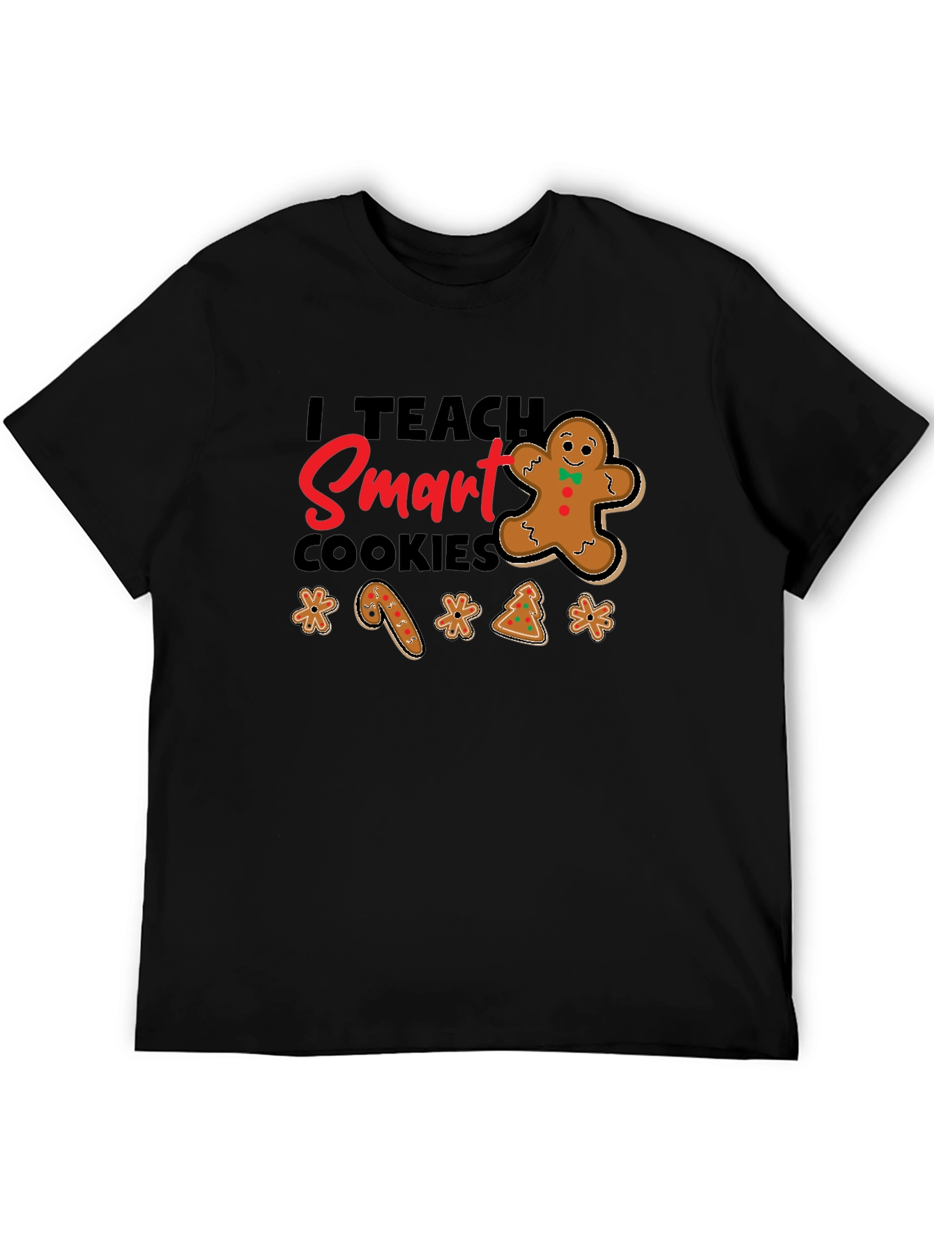 I Teach Smart Cookies Black Graphic Tee