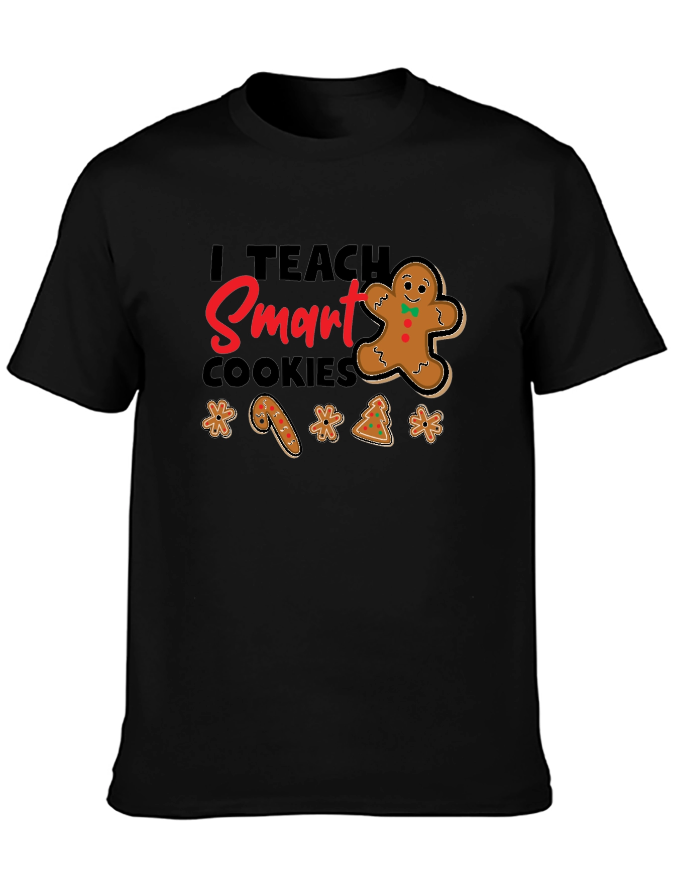 I Teach Smart Cookies Black Graphic Tee