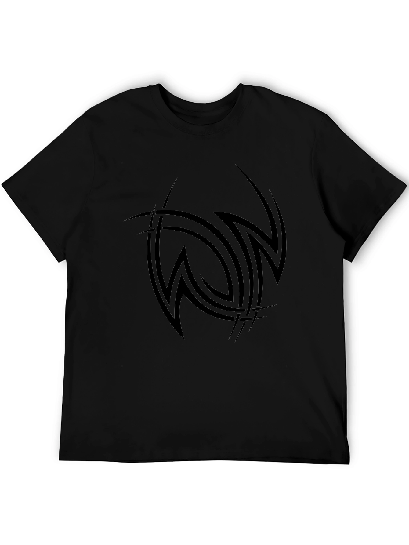 Mens Black Tribal Tattoo Graphic Tee