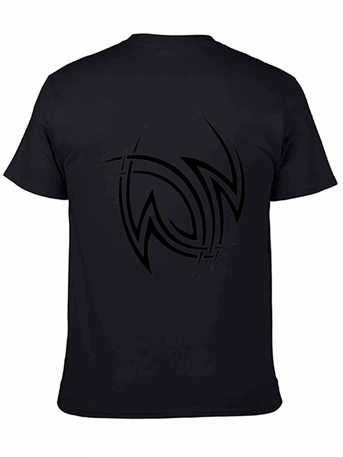 Mens Black Tribal Tattoo Graphic Tee