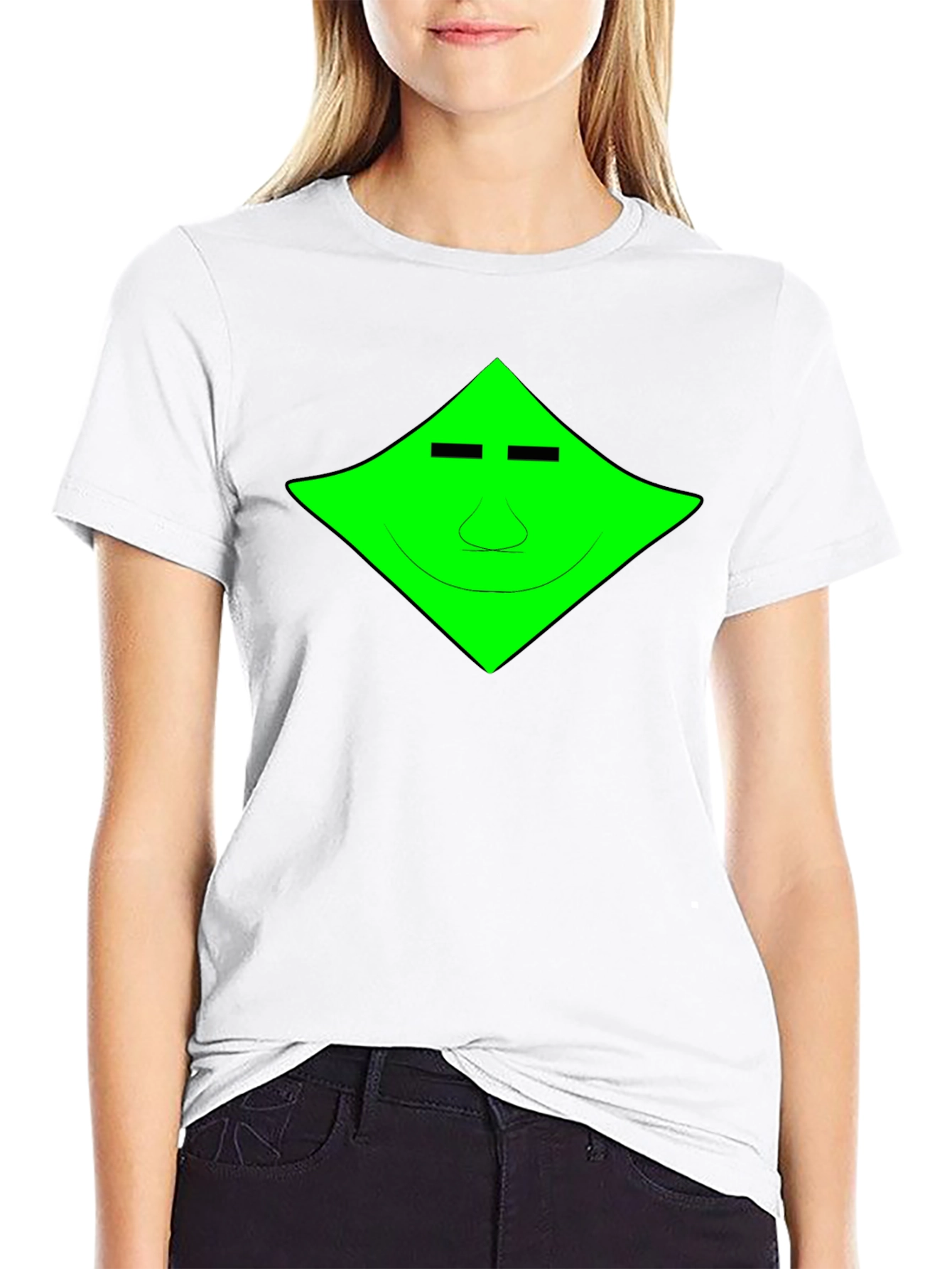 Geometric Face Graphic Tee - Cool & Unique Design
