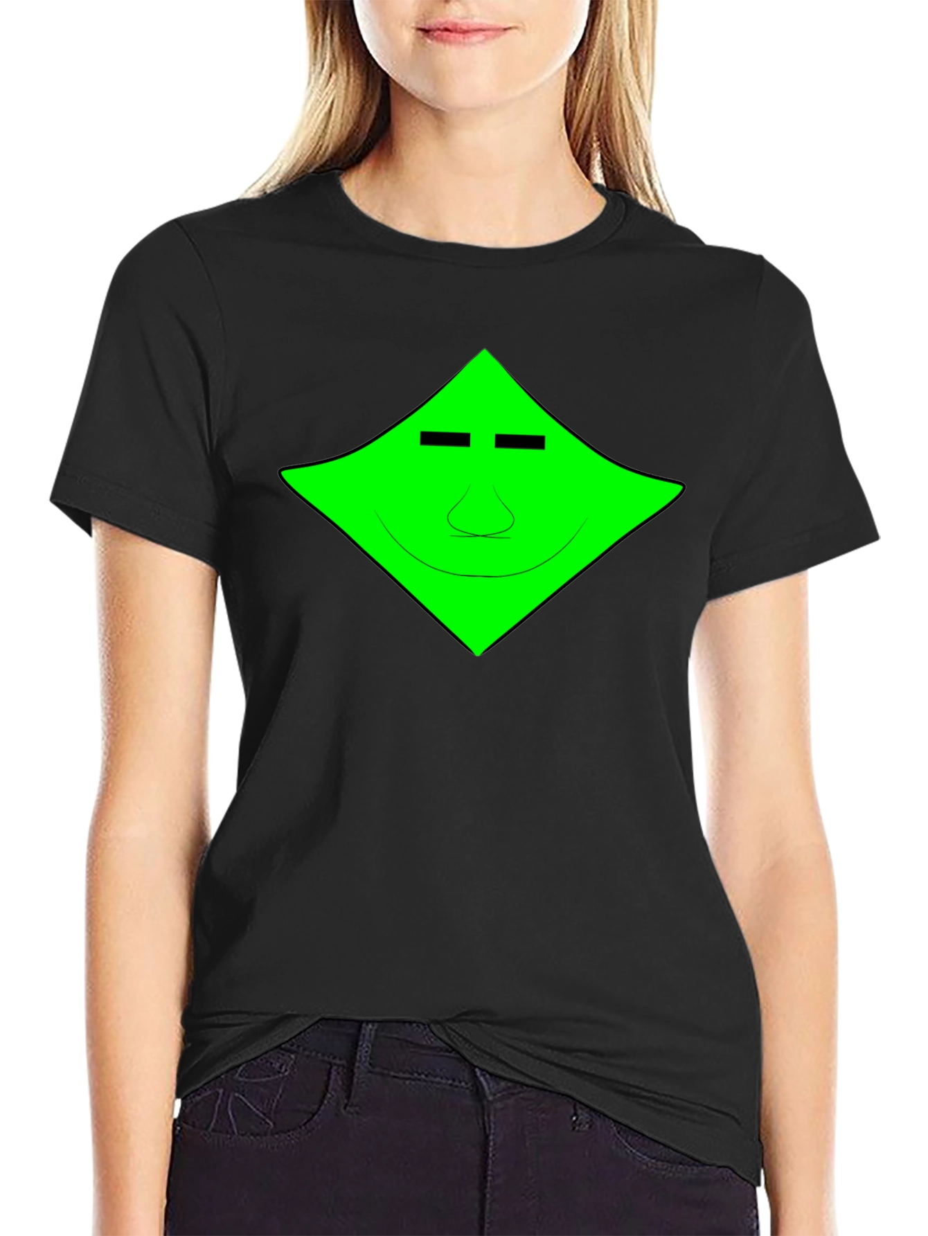 Geometric Face Graphic Tee - Cool & Unique Design