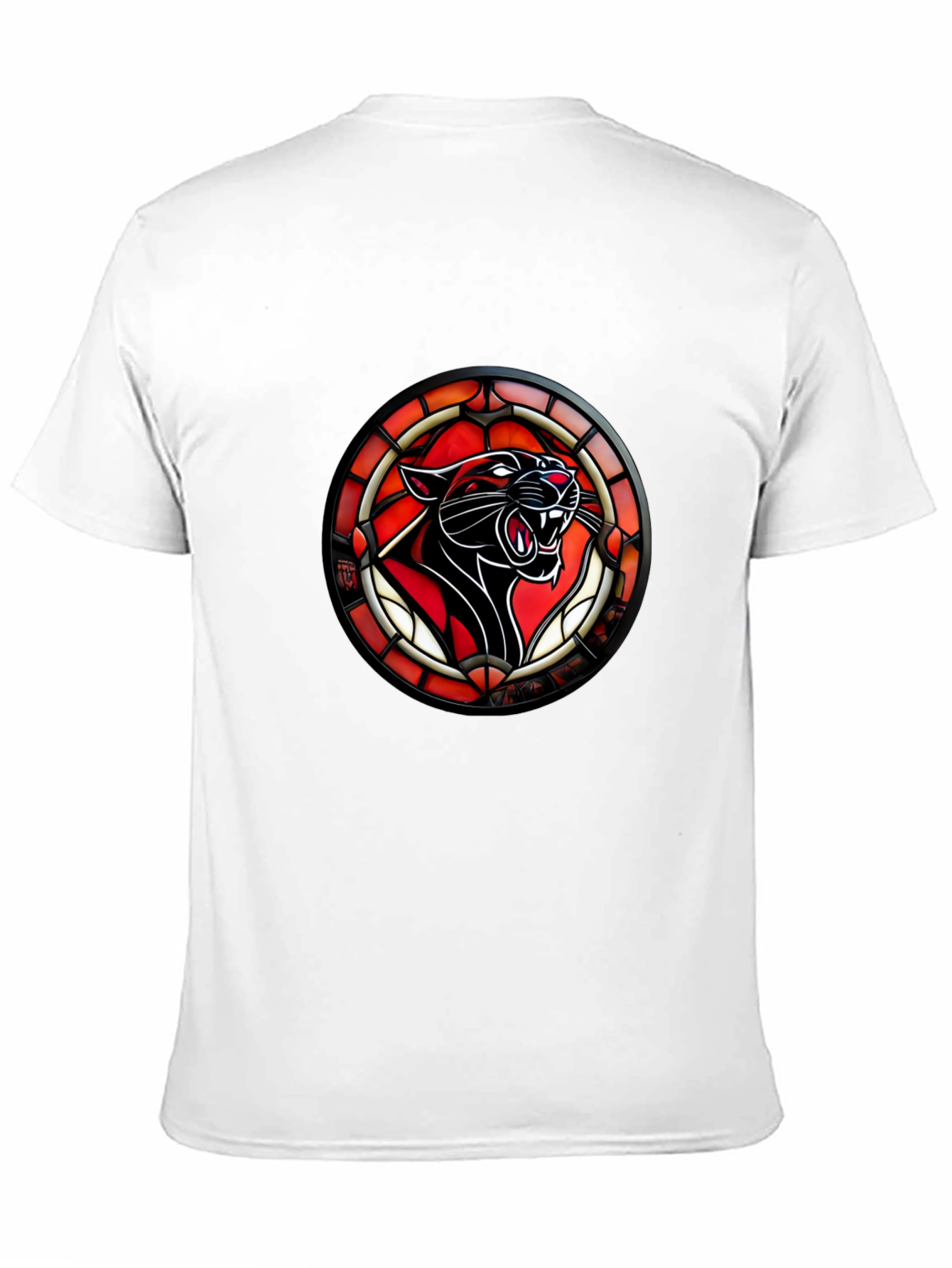 Stained Glass Panther T-Shirt - Bold Graphic Tee