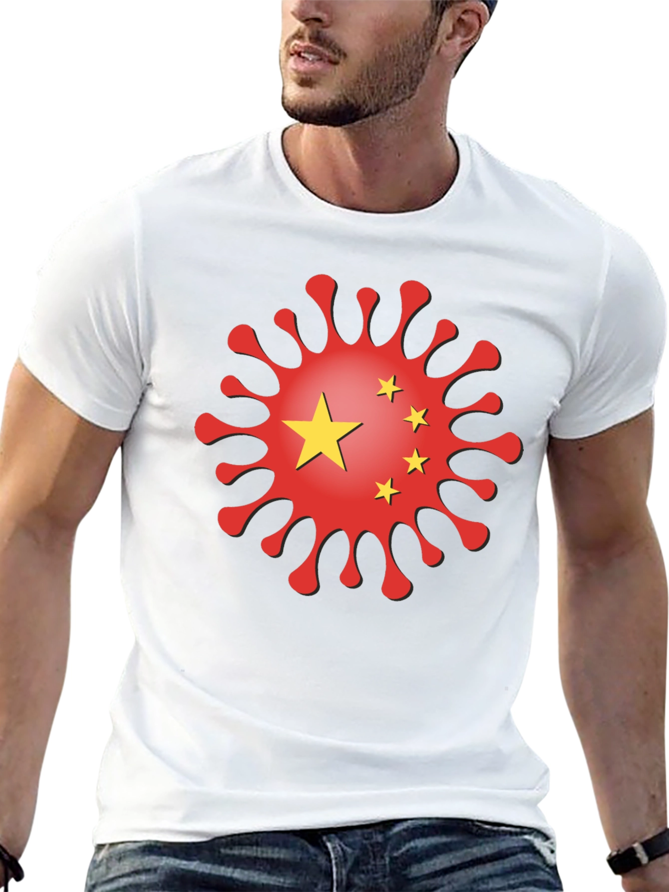 China Virus Graphic T-Shirt