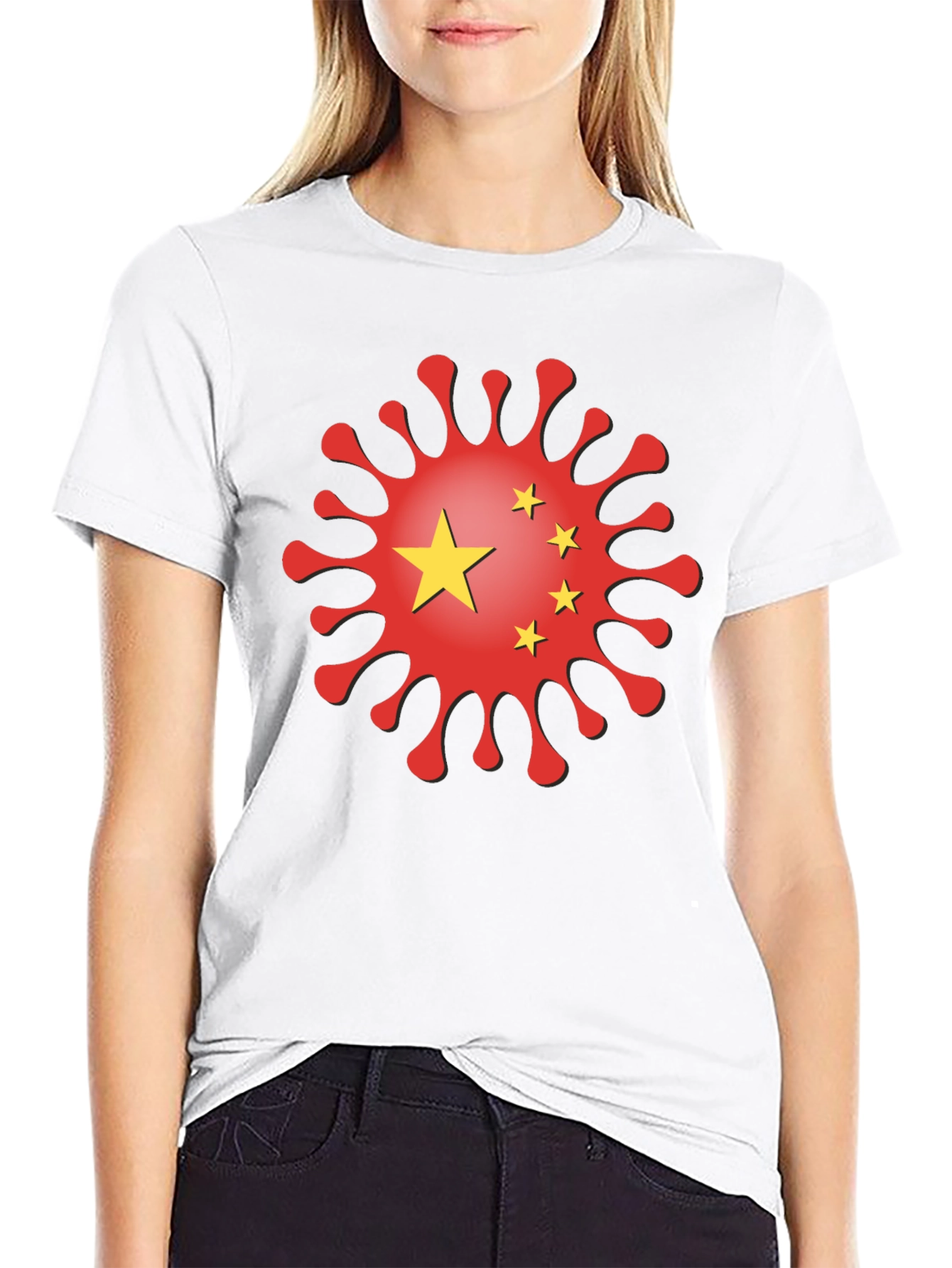 China Virus Graphic T-Shirt