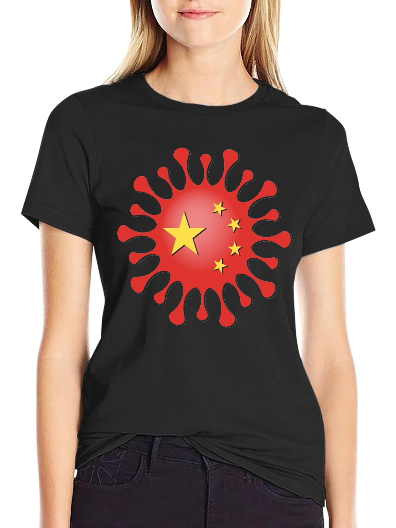 China Virus Graphic T-Shirt