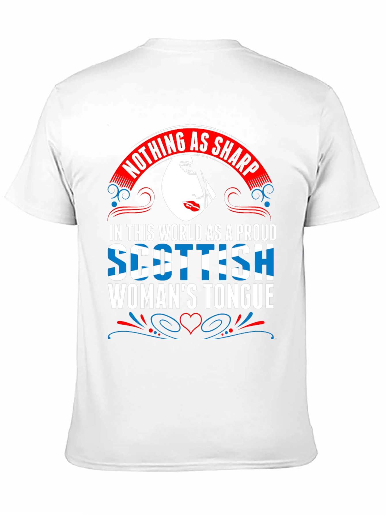 Scottish Womans Tongue T-Shirt - Sharp Wit Design