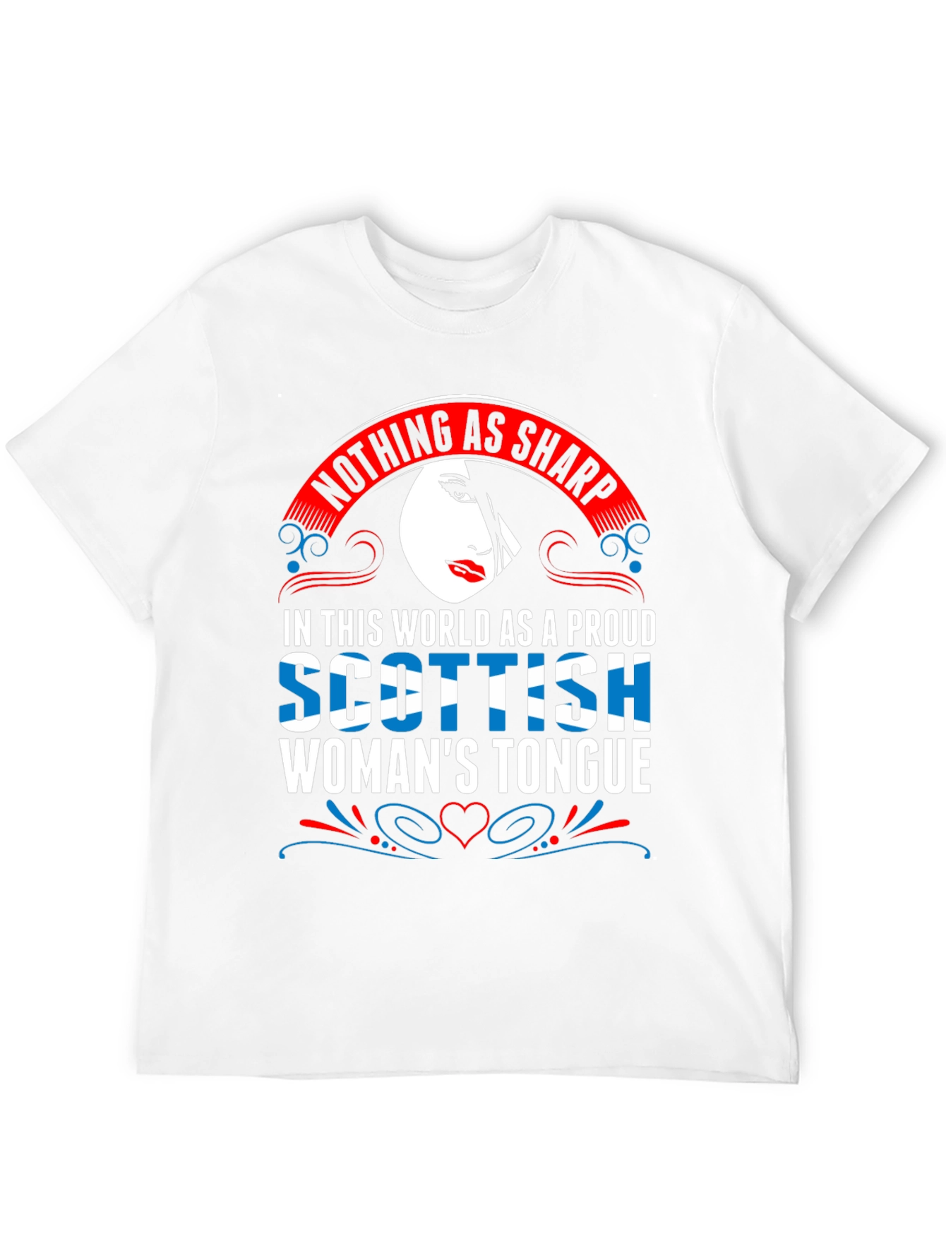 Scottish Womans Tongue T-Shirt - Sharp Wit Design