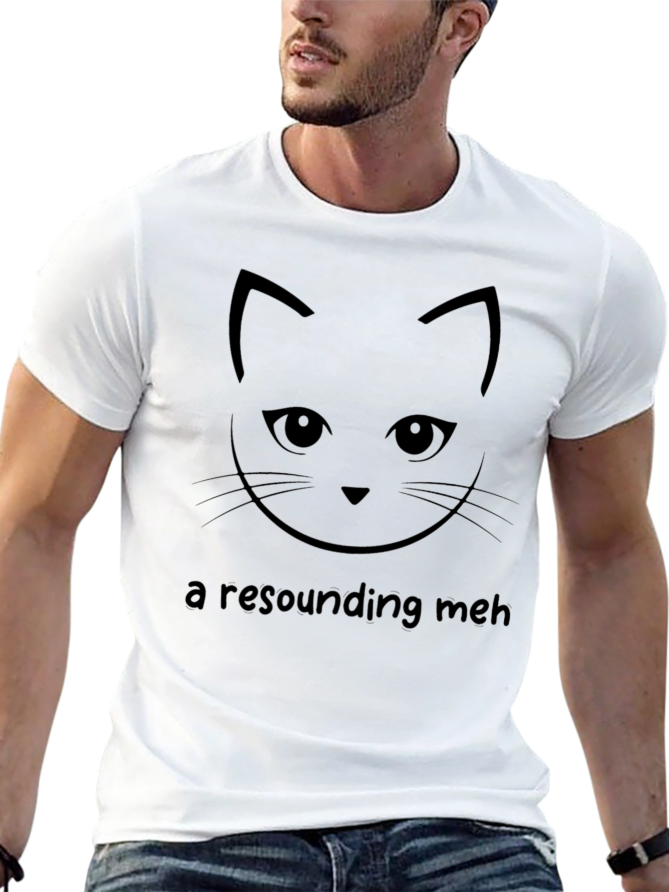 Cat Face Graphic T-Shirt - A Resounding Meh!