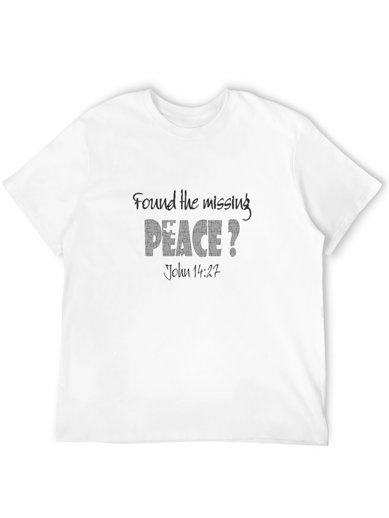 Peace Puzzle T-Shirt - John 14:27 Design