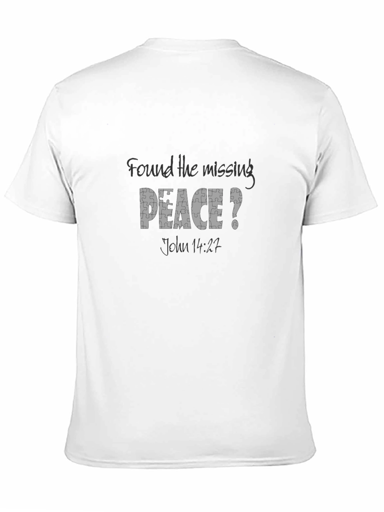 Peace Puzzle T-Shirt - John 14:27 Design