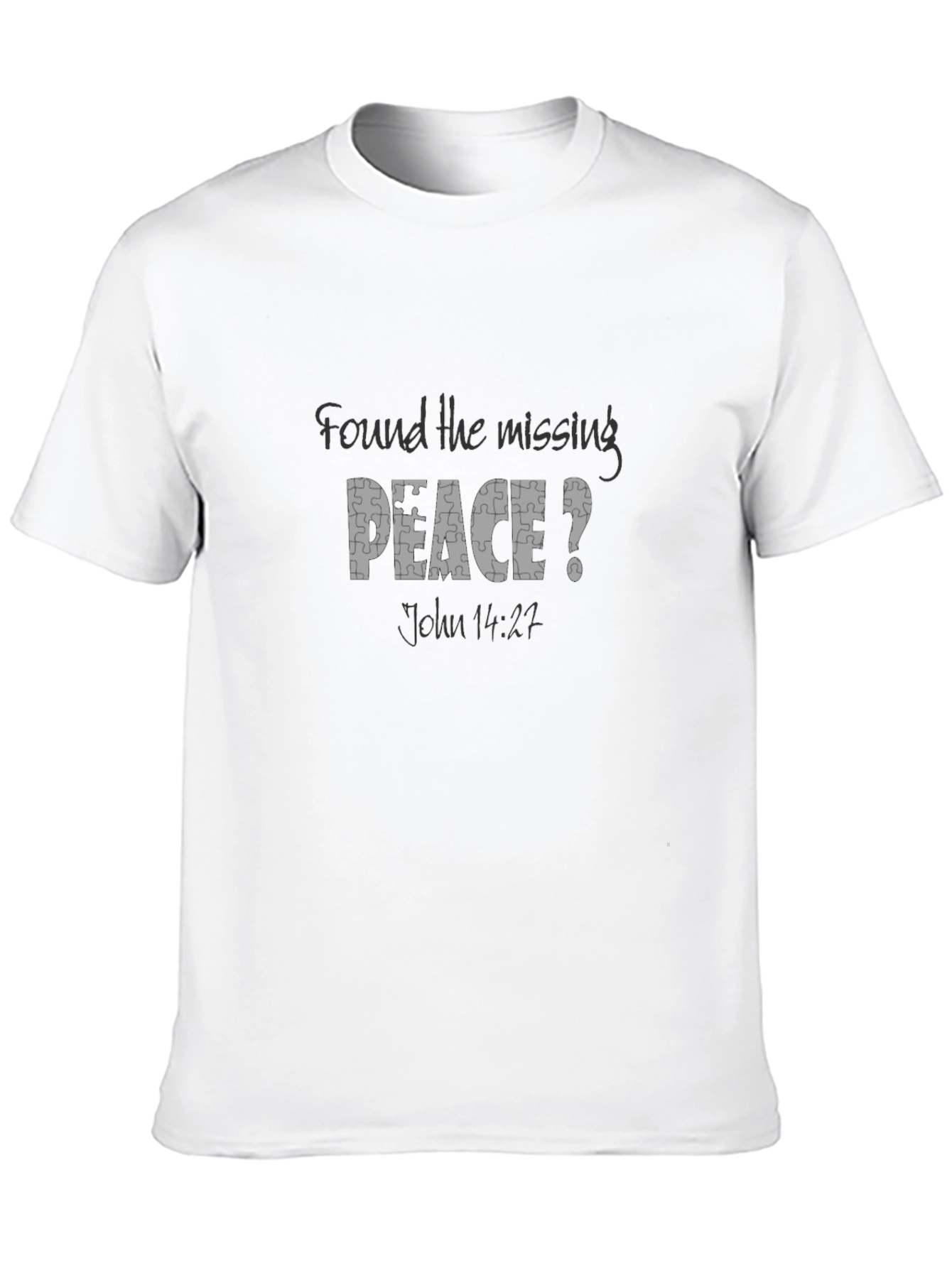 Peace Puzzle T-Shirt - John 14:27 Design