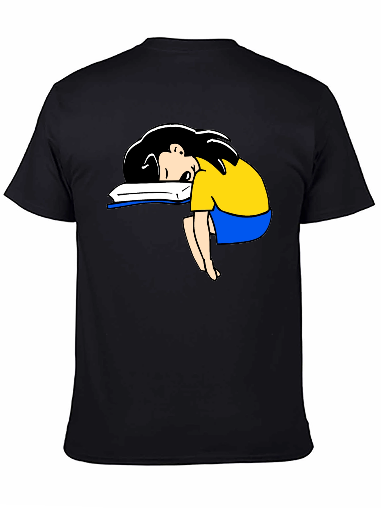 Lazy Reader Graphic Tee - Black T-Shirt