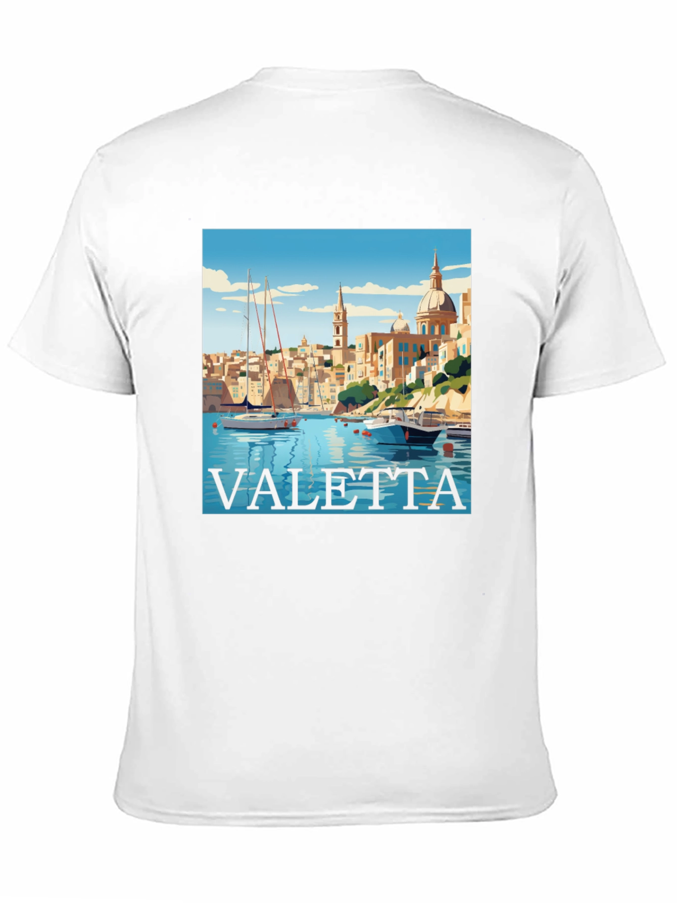 Valetta Malta Graphic T-Shirt - Black