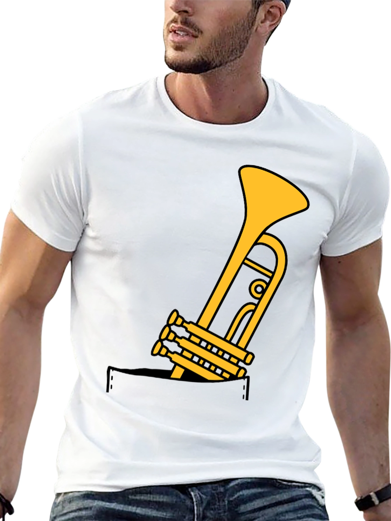 Trumpet Pocket Graphic Tee