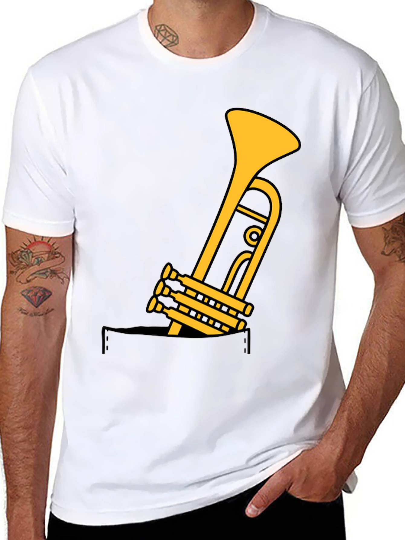Trumpet Pocket Graphic Tee