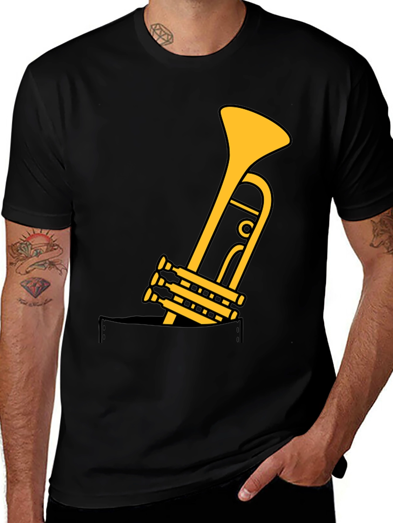 Trumpet Pocket Graphic Tee