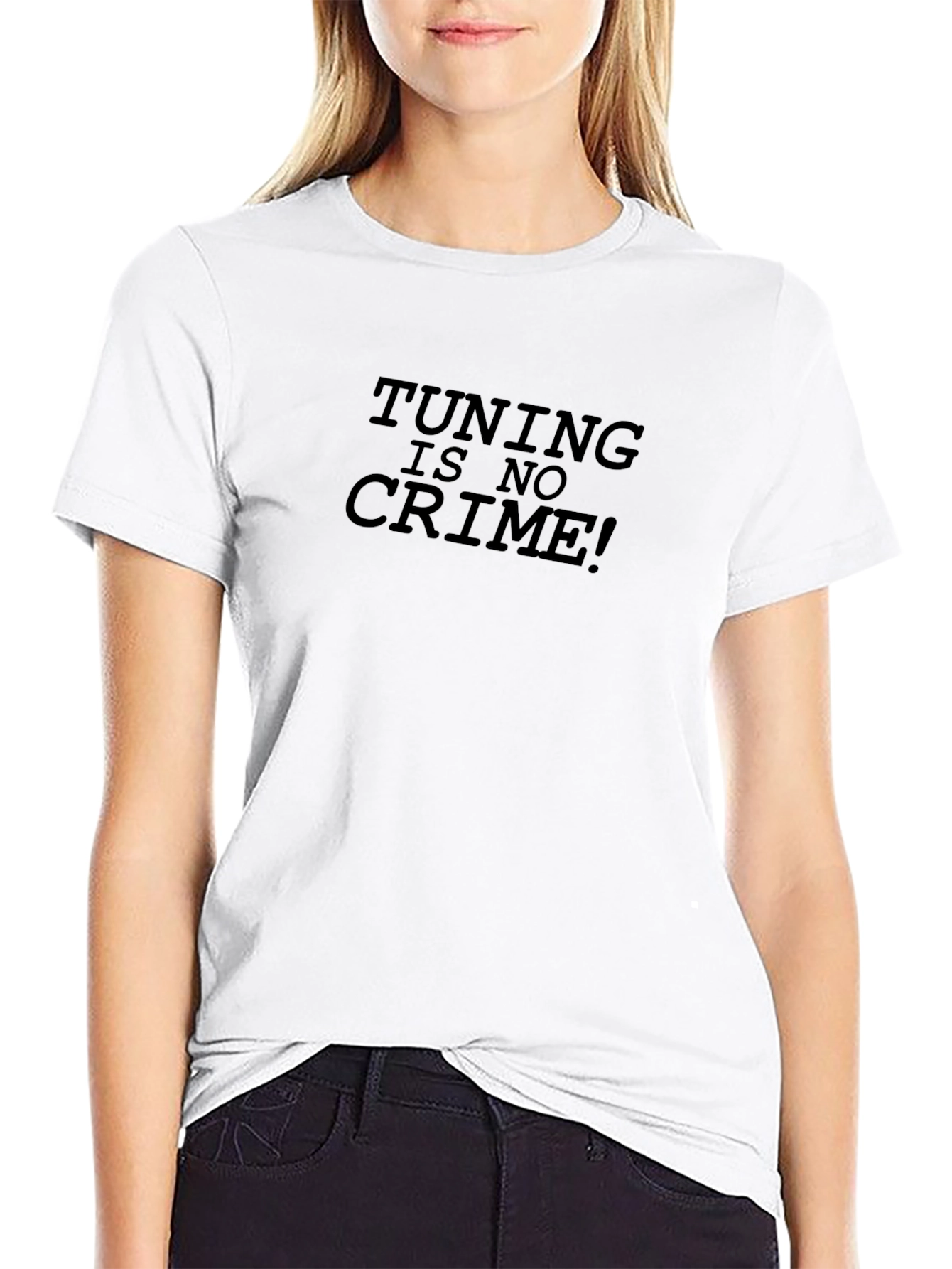 Tuning is No Crime Black T-Shirt