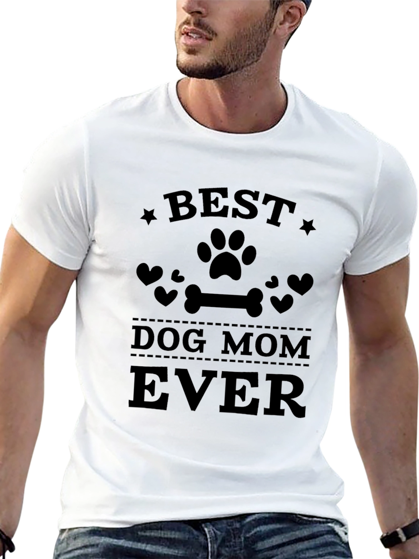 Best Dog Mom Ever T-Shirt - Unisex Crew Neck