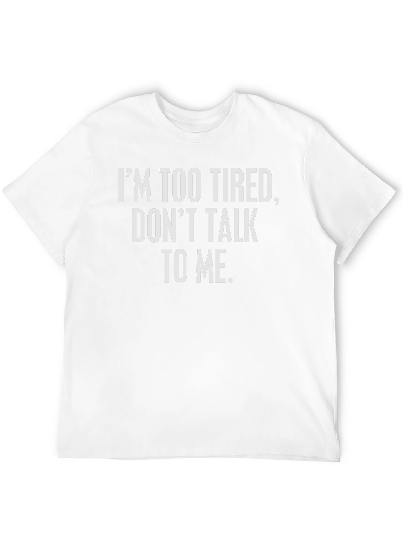 Im Too Tired Graphic Tee - Black