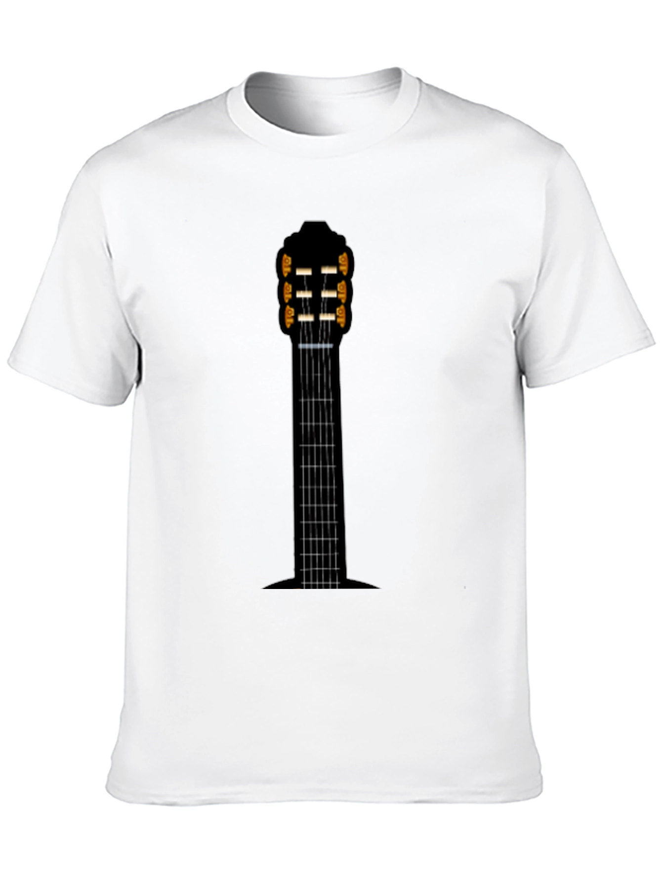 Guitar Neck Graphic Tee - Musician Style Shirt