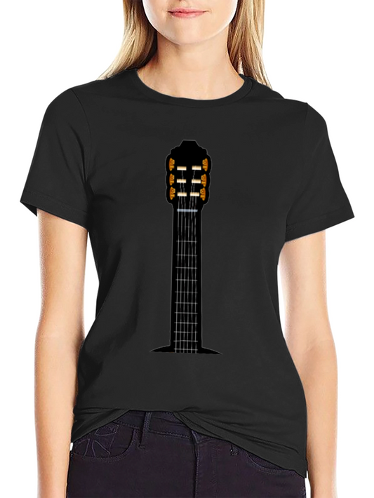 Guitar Neck Graphic Tee - Musician Style Shirt