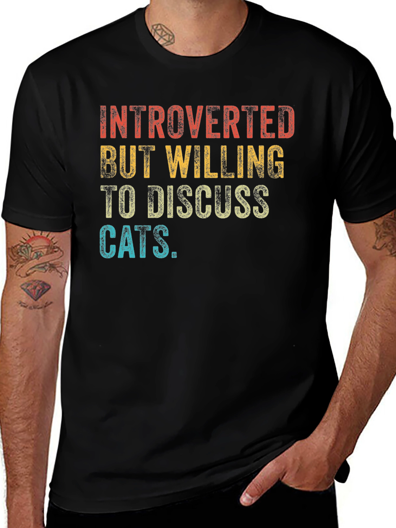 Introverted Cat Lover T-Shirt
