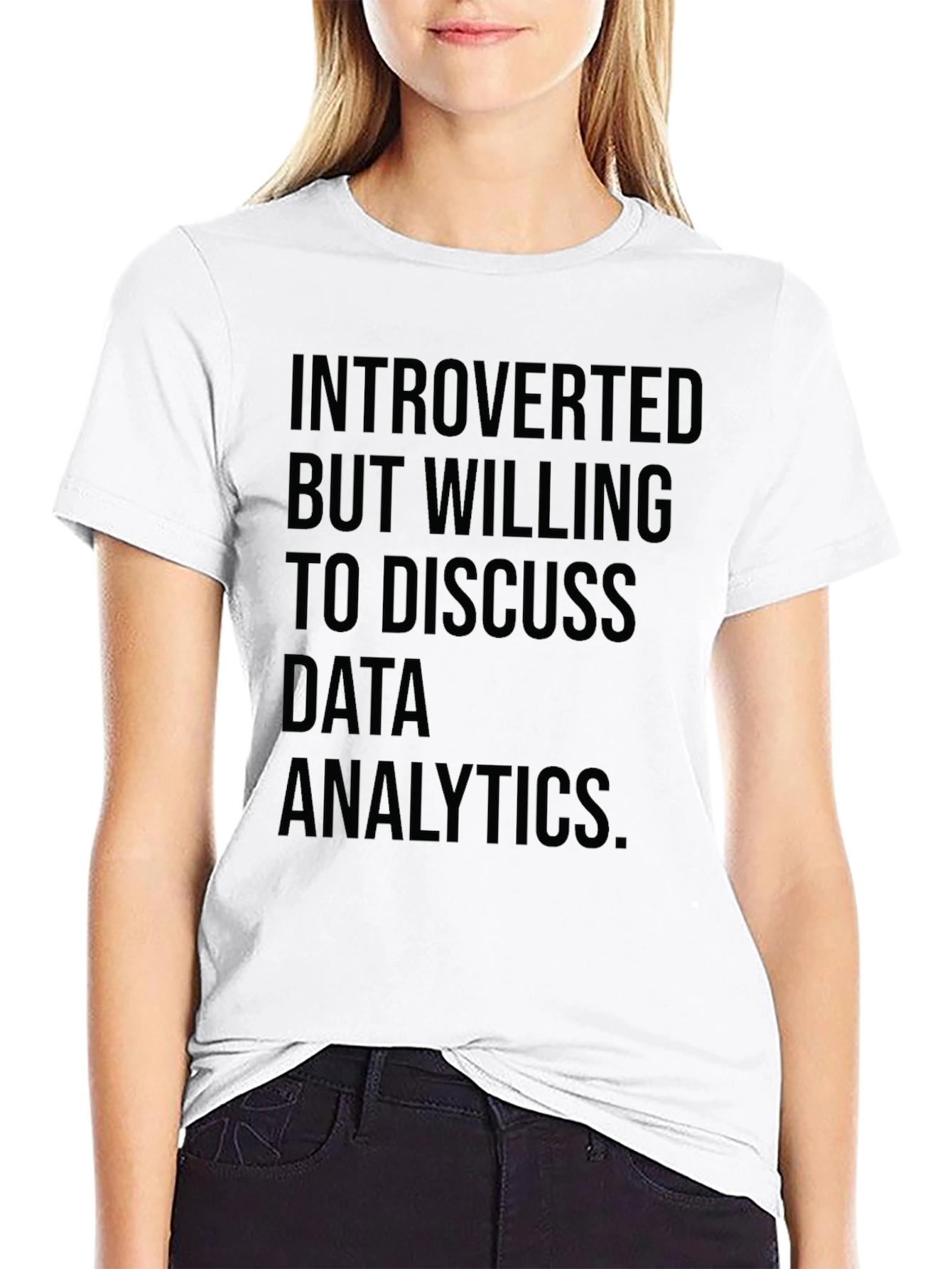 Introverted Data Analytics T-Shirt - Black