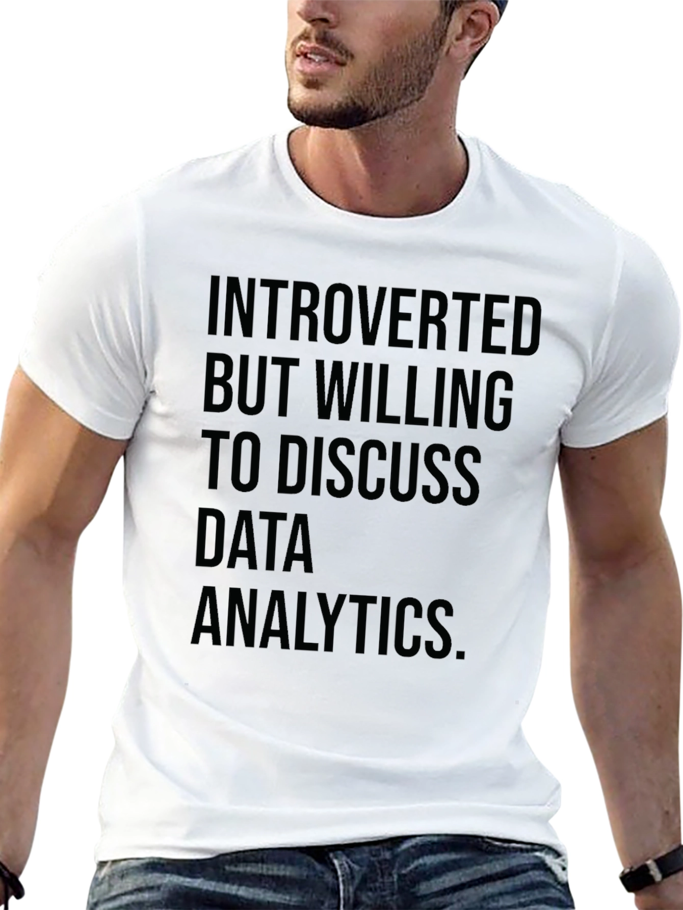 Introverted Data Analytics T-Shirt - Black