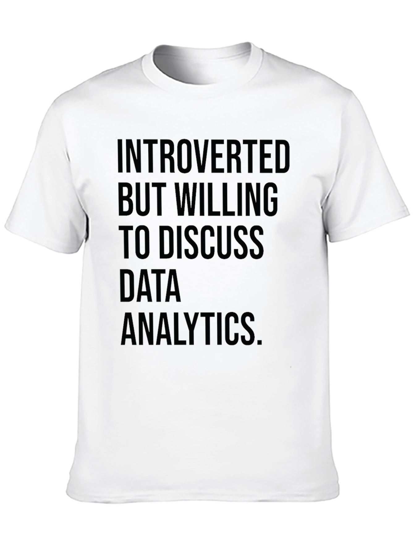 Introverted Data Analytics T-Shirt - Black