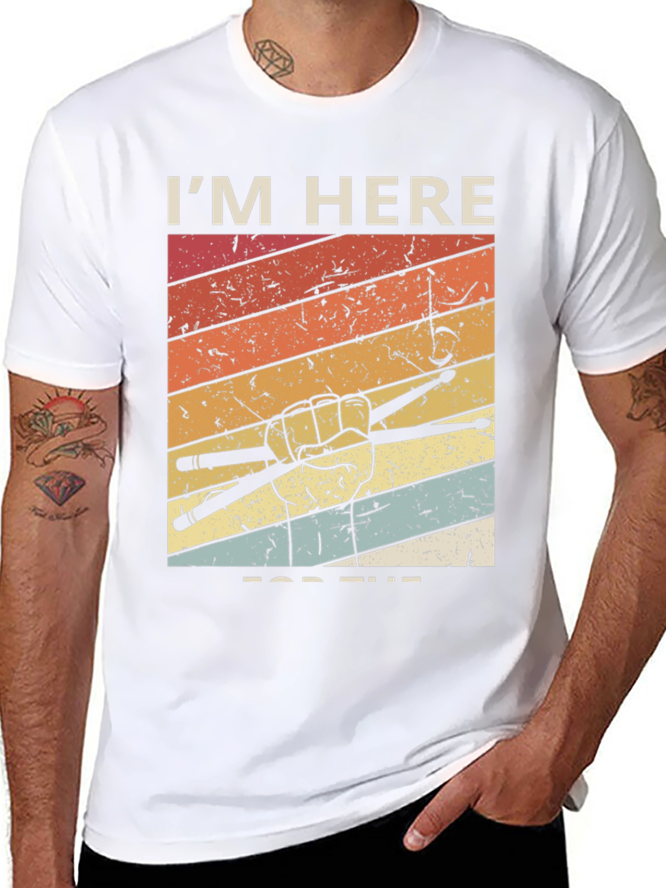 Drummer T-Shirt: Im Here for the Beats!