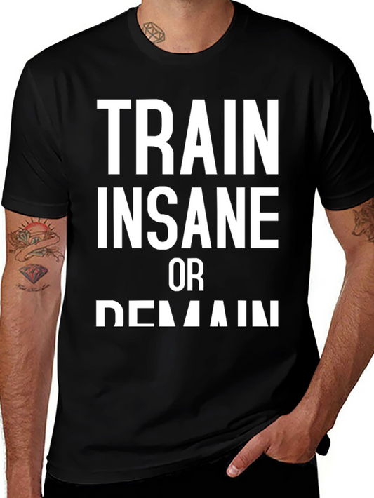 Train Insane Graphic Tee - Black
