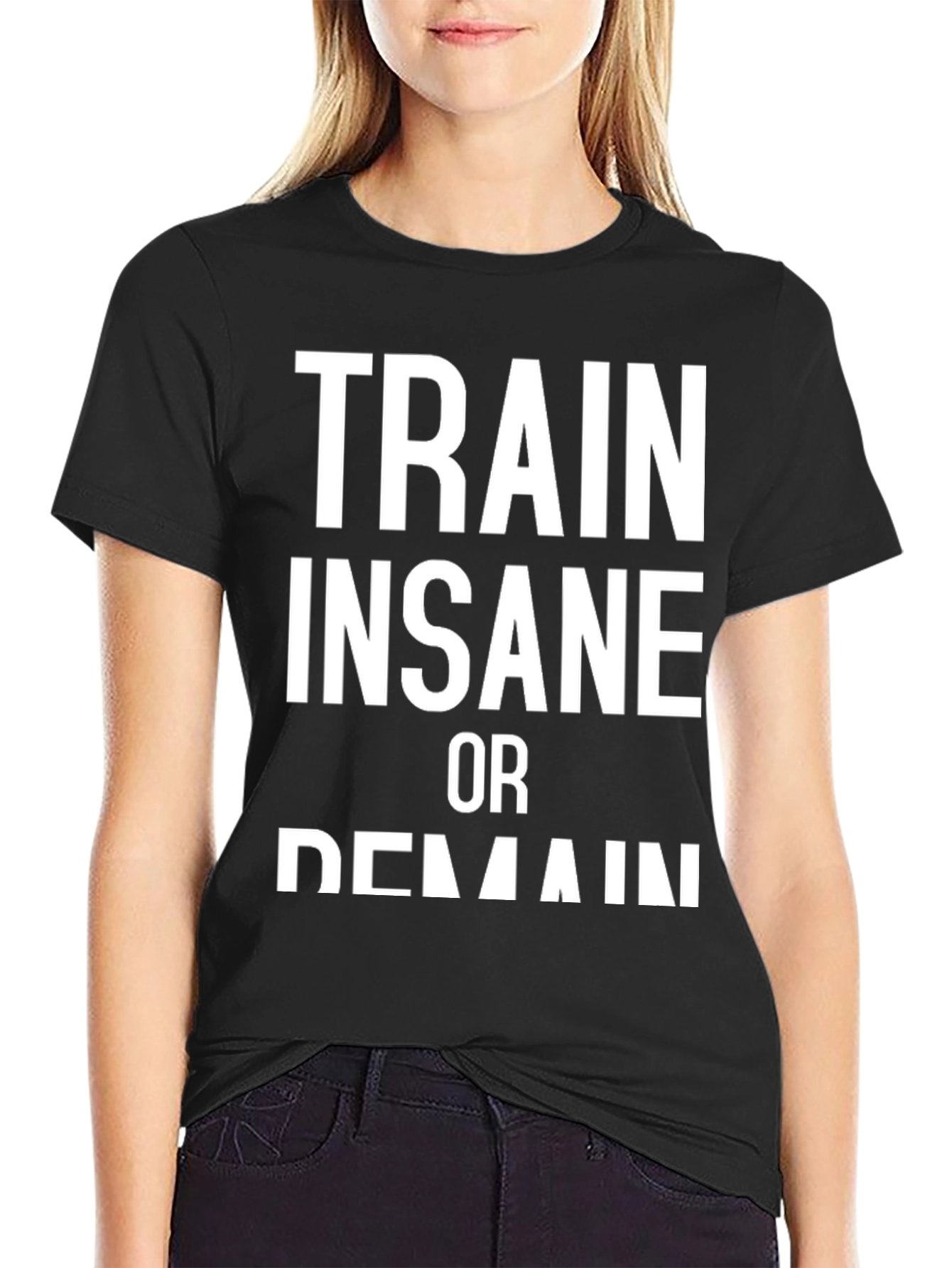 Train Insane Graphic Tee - Black
