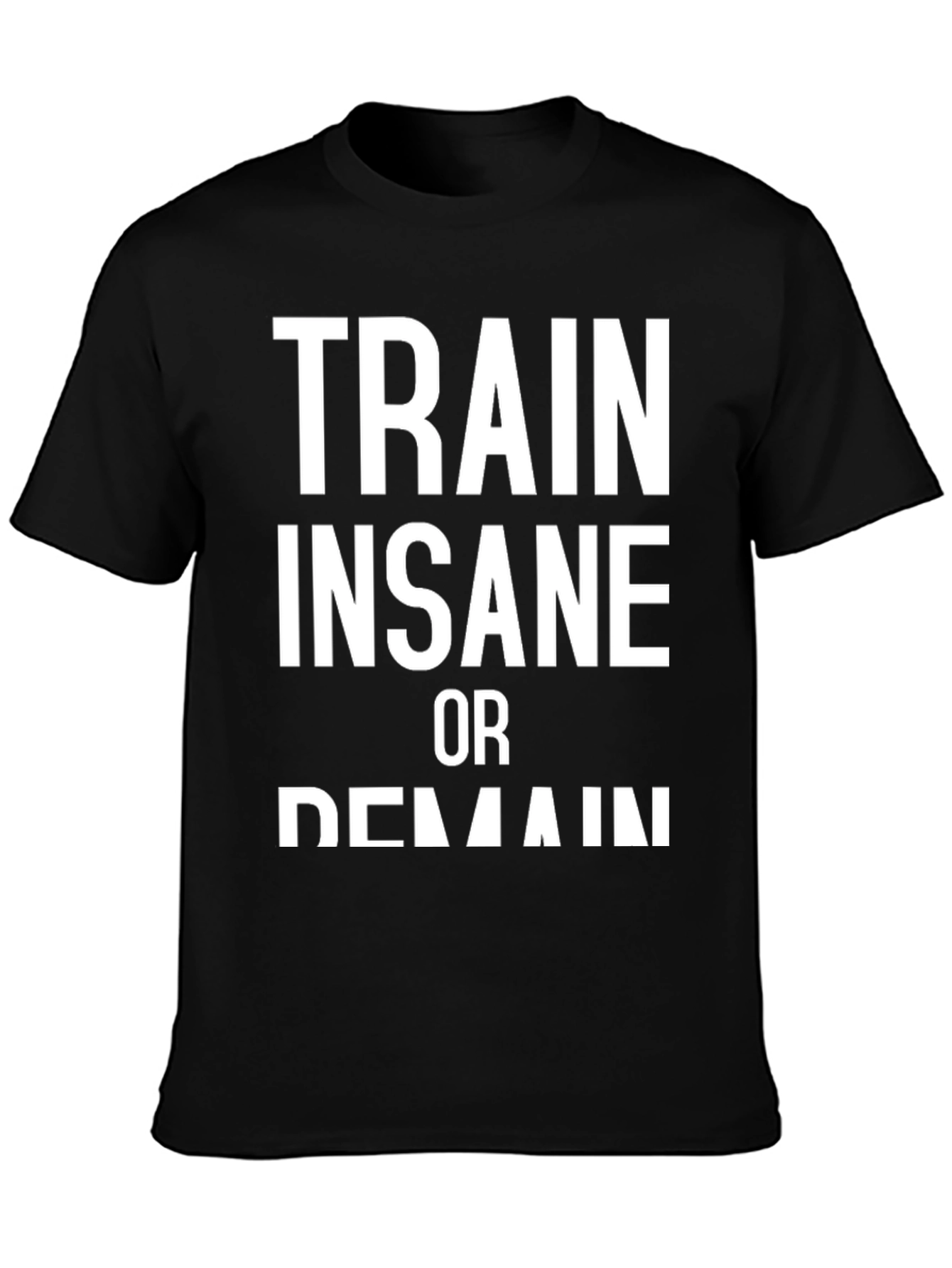 Train Insane Graphic Tee - Black