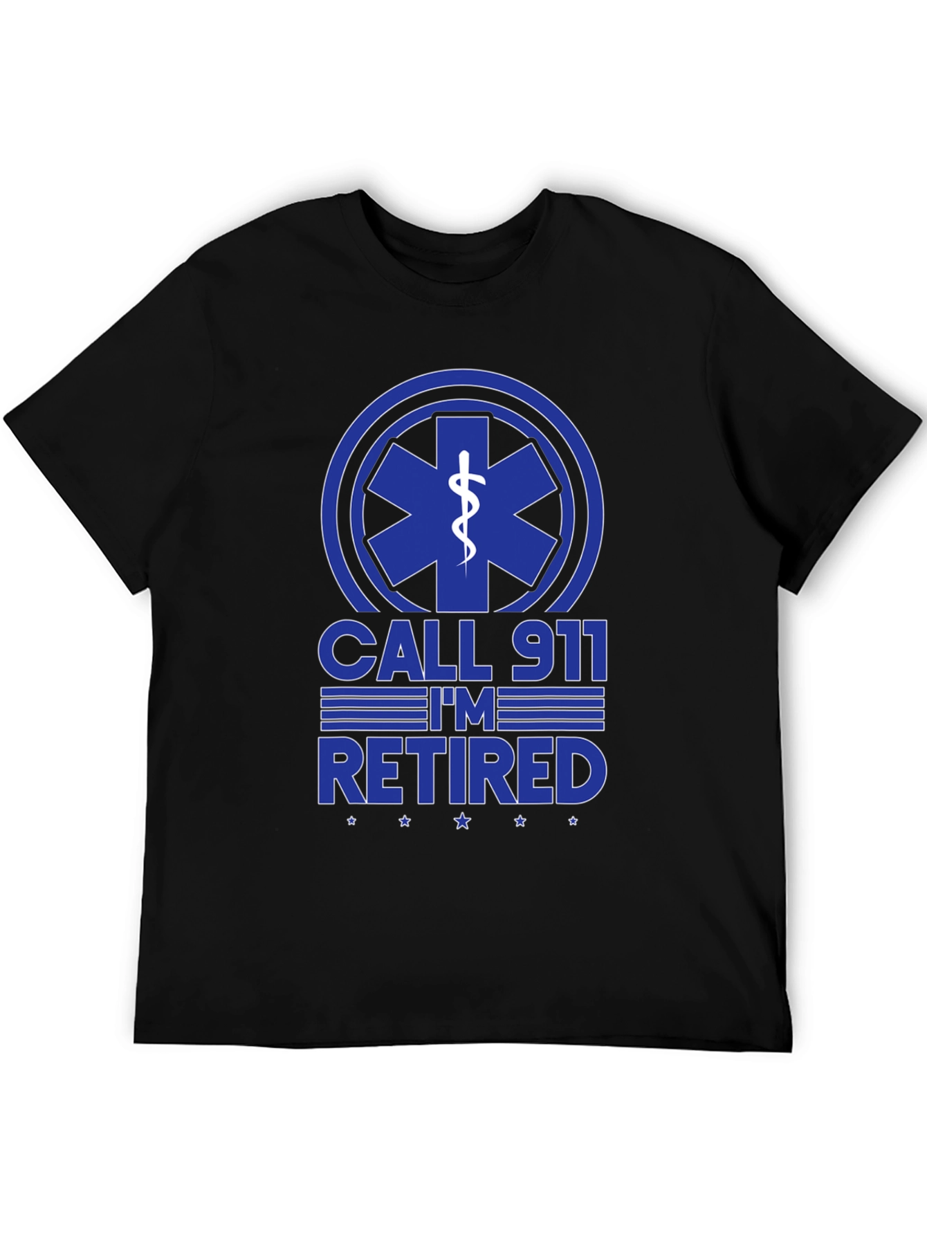 Retired EMT T-Shirt - Call 911 Funny Graphic Tee