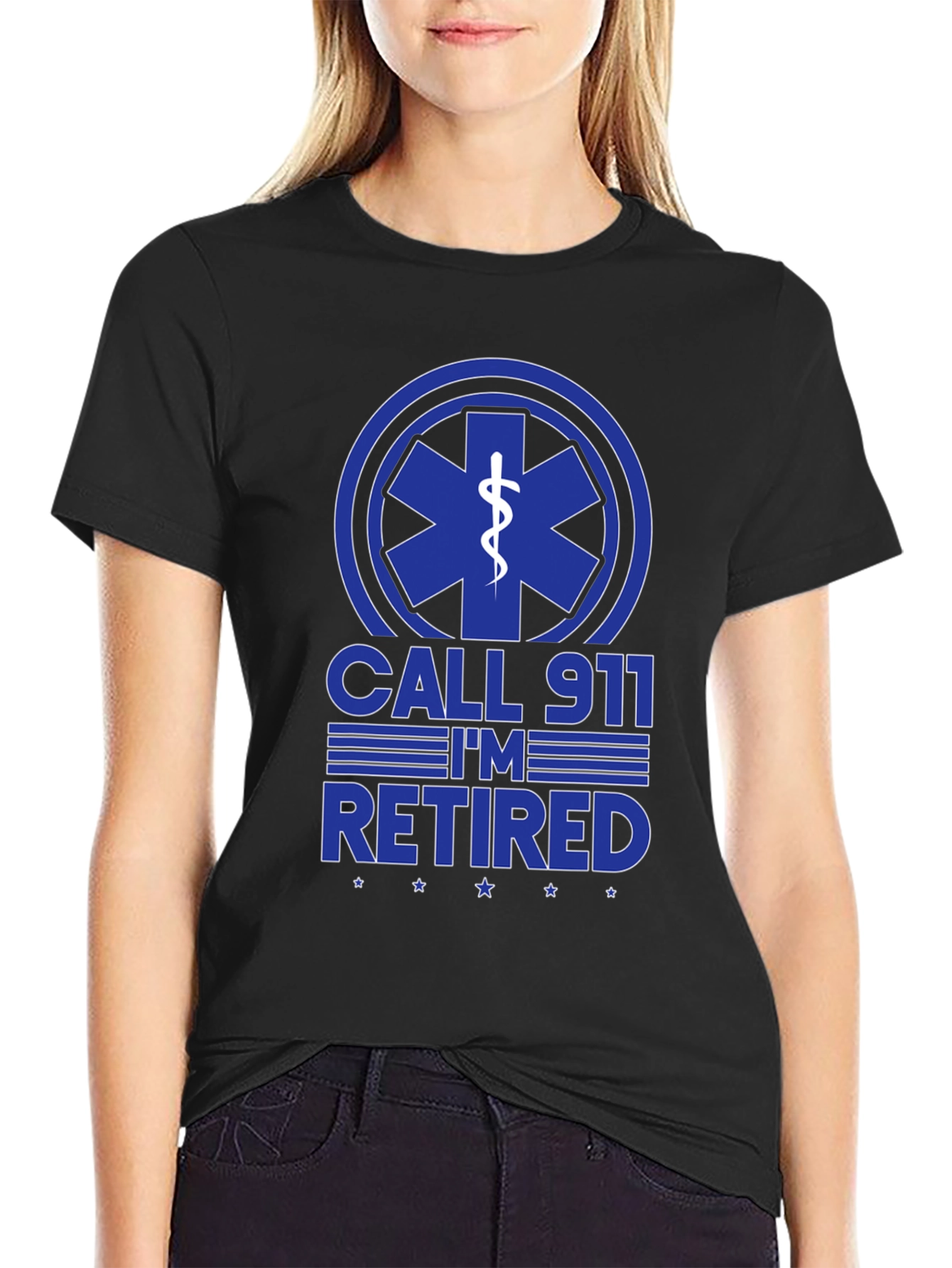 Retired EMT T-Shirt - Call 911 Funny Graphic Tee