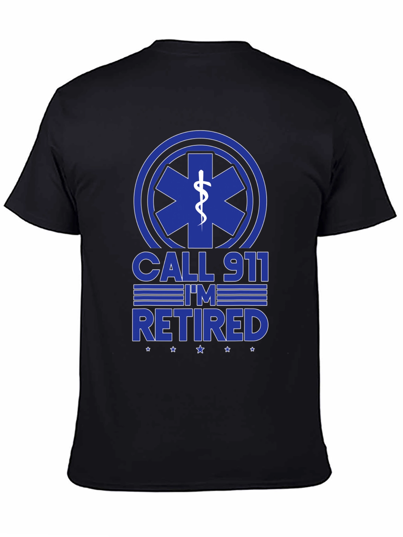 Retired EMT T-Shirt - Call 911 Funny Graphic Tee