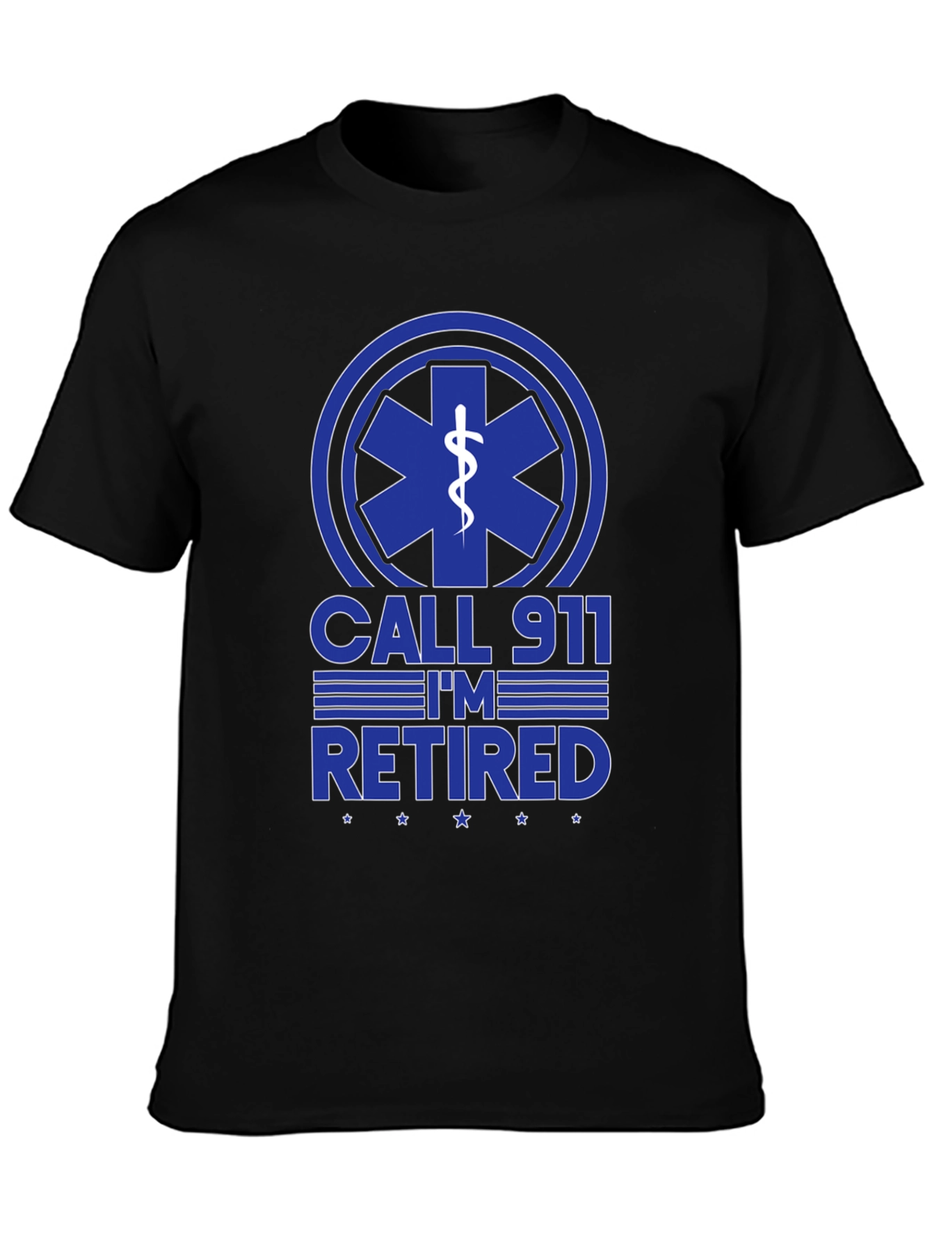 Retired EMT T-Shirt - Call 911 Funny Graphic Tee