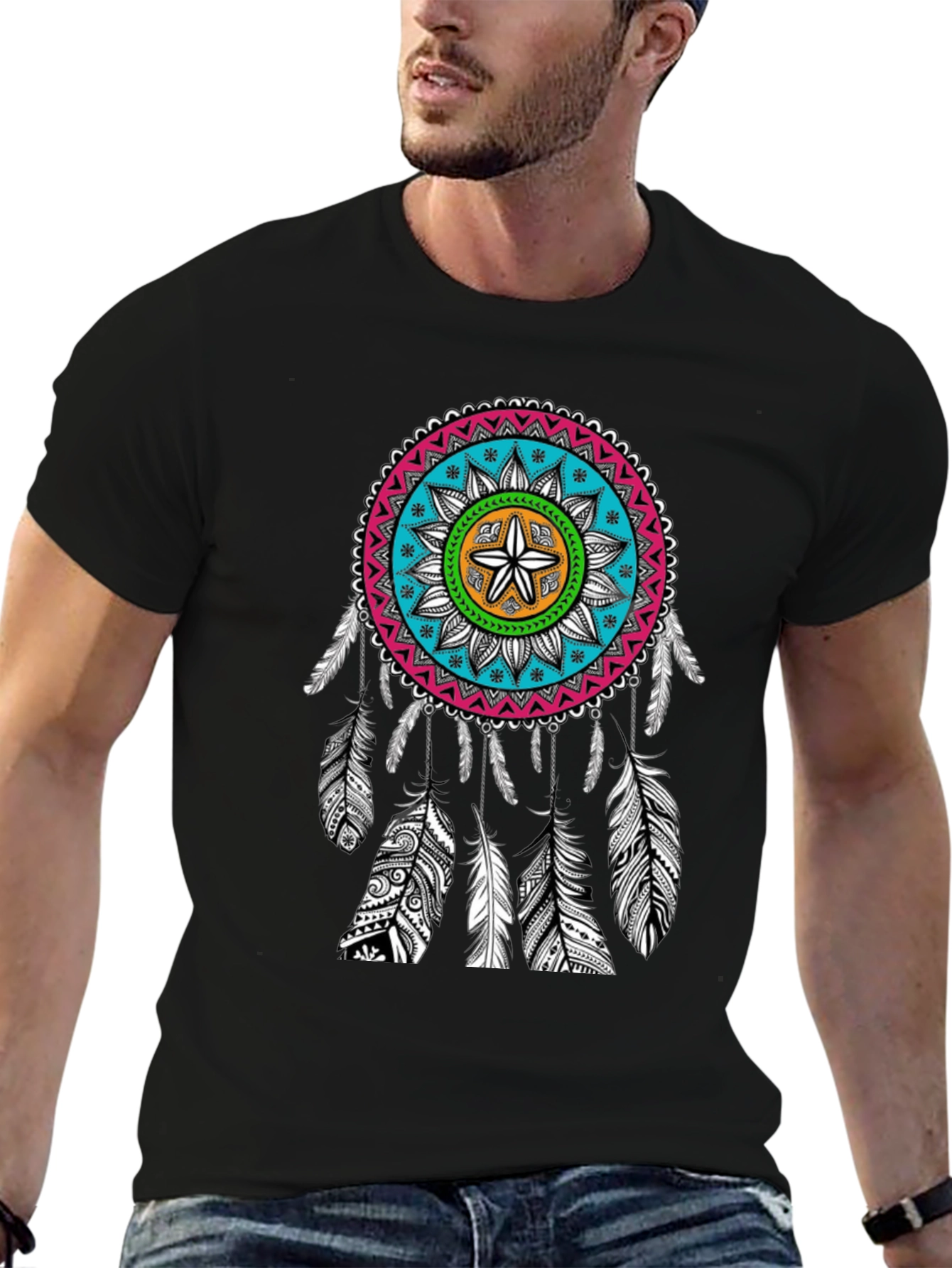 Dreamcatcher Graphic Tee - Boho Style