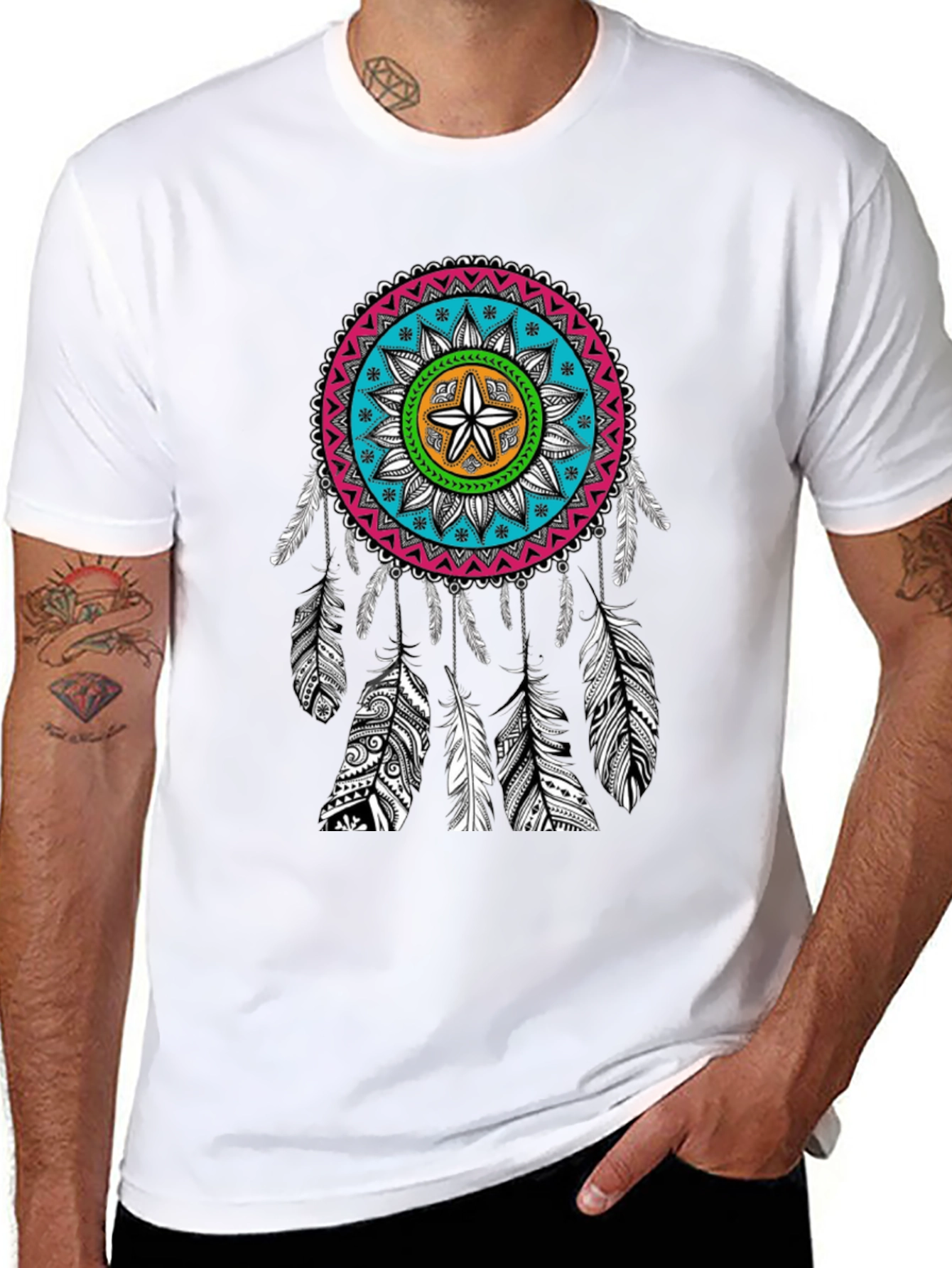 Dreamcatcher Graphic Tee - Boho Style