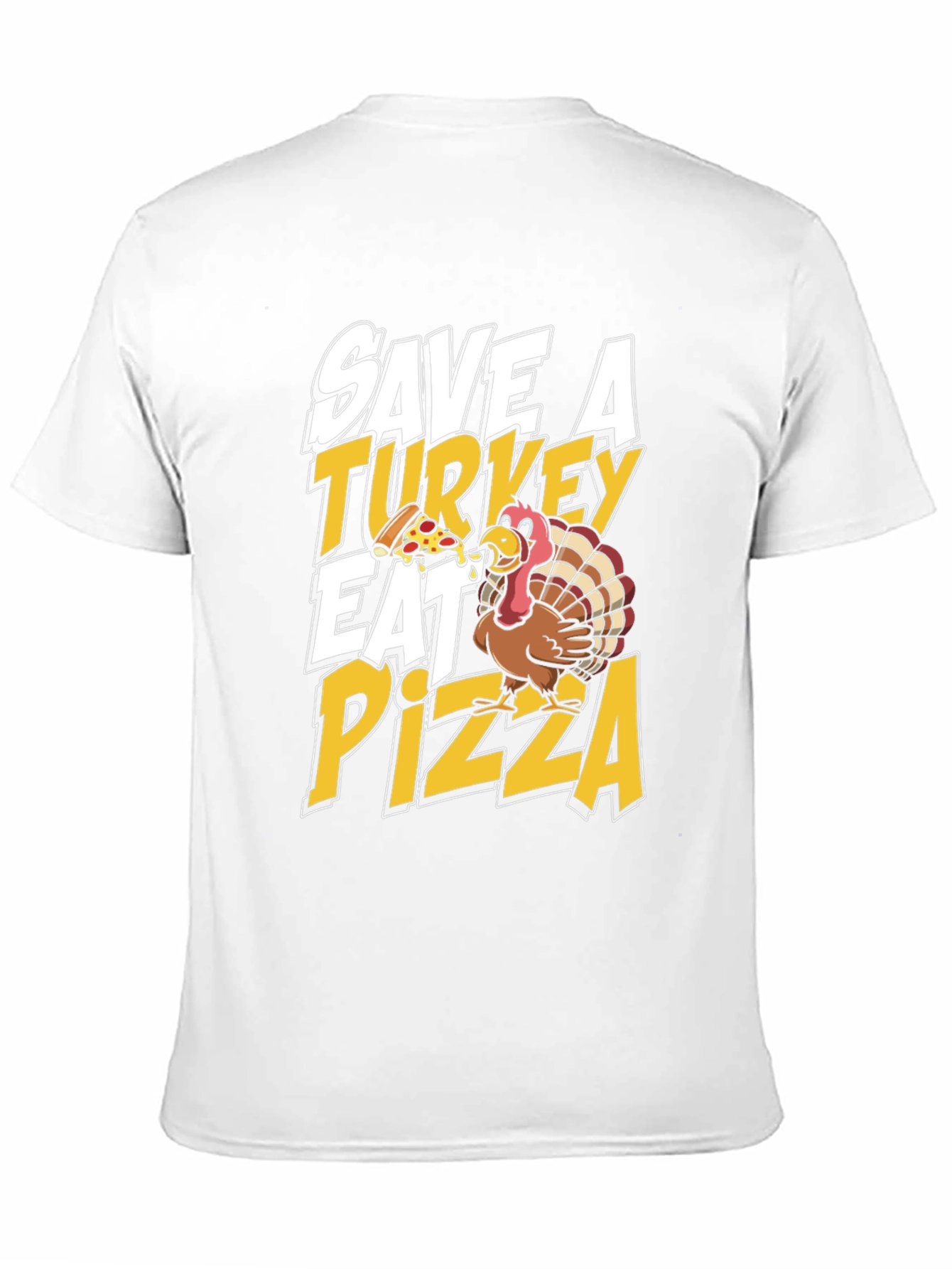 Save a Turkey Eat Pizza Funny Thanksgiving T-Shirt