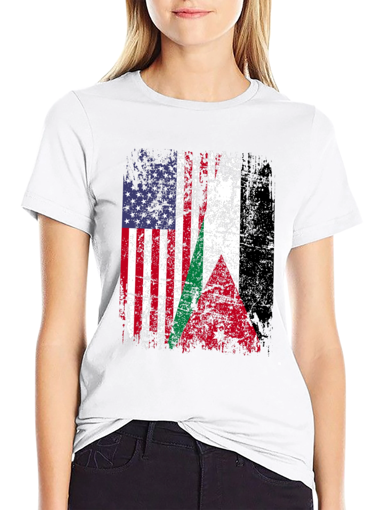 USA Jordan Flag T-Shirt - Patriotic Design