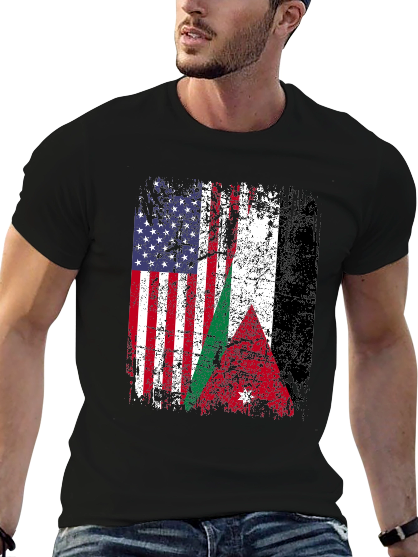USA Jordan Flag T-Shirt - Patriotic Design