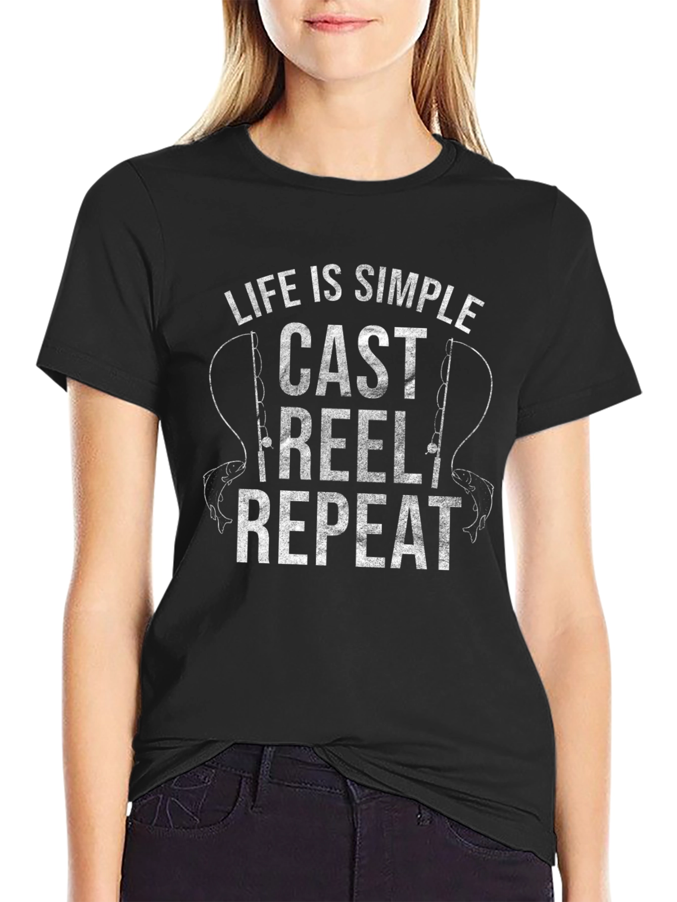 Life is Simple Fishing T-Shirt: Cast Reel Repeat!
