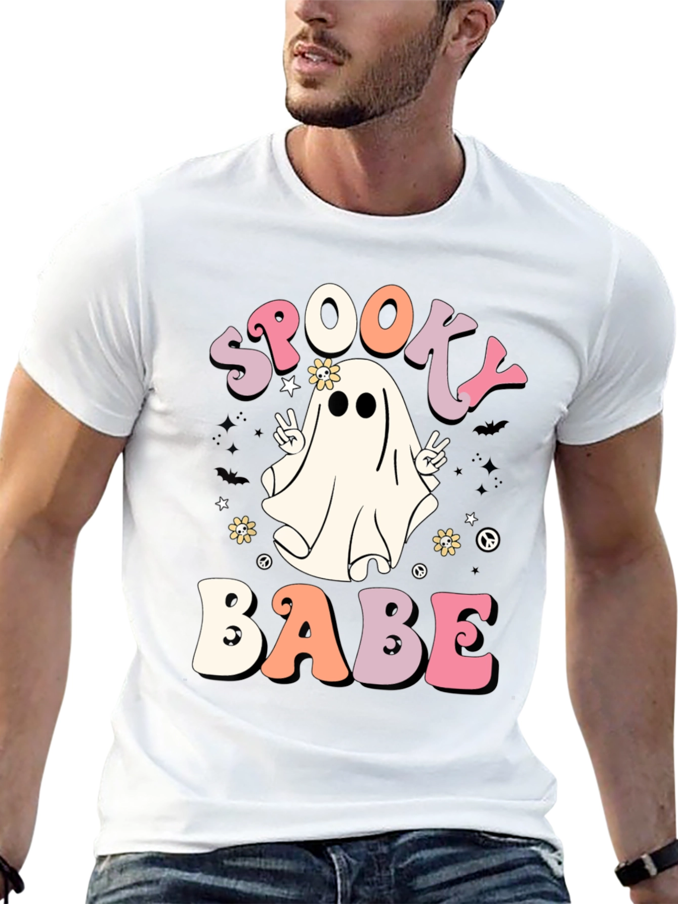 Spooky Babe Retro Halloween T-Shirt