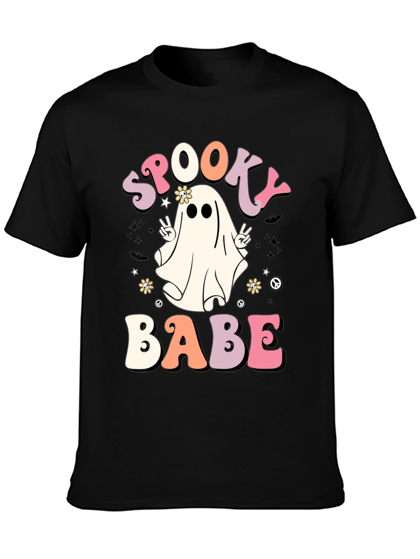 Spooky Babe Retro Halloween T-Shirt